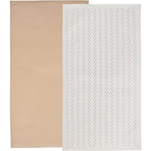 Owlowla Baby Diaper Changing Pad Portable Changing Mat Travel Changing Pad Liner for Baby and Small Toddler(Beige&Herringbone)