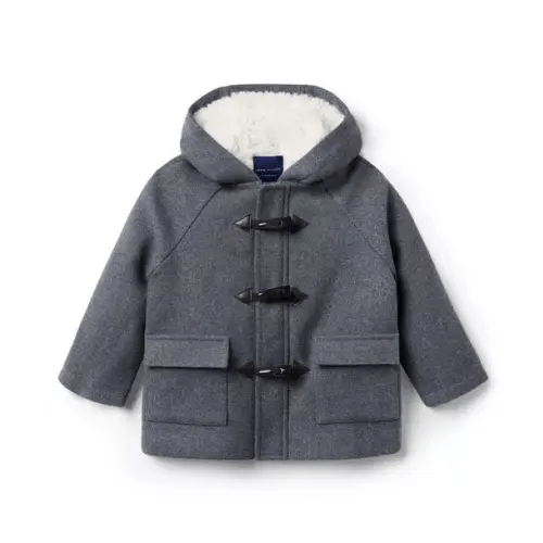 Boy Charcoal Heather The Classic Duffle Coat by Janie and Jack