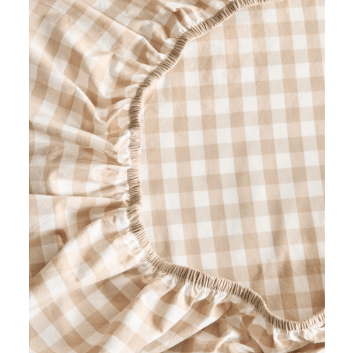 Organic Percale Gingham Crib Sheet 2-Pack