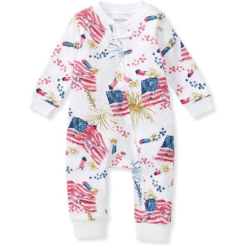 Burt's Bees Baby baby-boys Sleep and Play Pjs, 100% Organic Cotton One-piece Zip Front Footless Romper Jumpsuit Pajamas