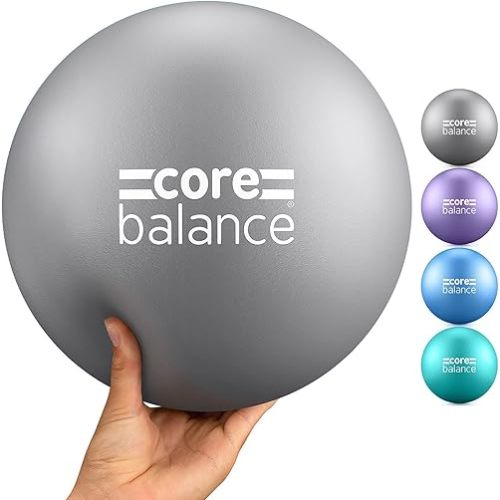 9 Inch Anti Burst Pilates Ball - Mini Exercise Ball for Yoga, Barre, Stretching and Core Stability Workout