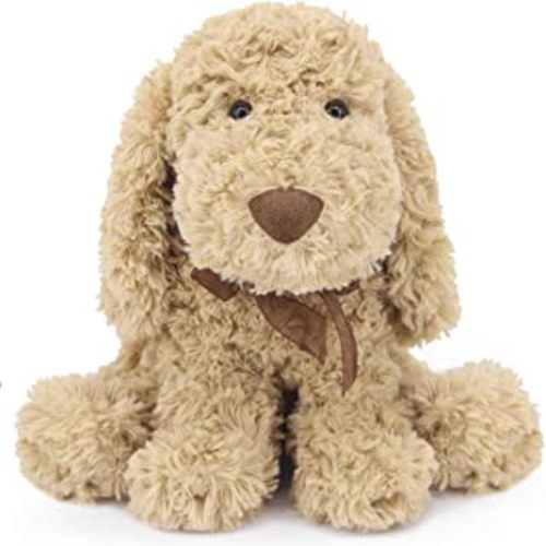 Poodle Puppy Goldendoodle Stuffed Animal, Adorable Toy Dog Labradoodle Plush for Kids Boys Girls Birthday Easter Christmas Bedtime Gift, 11.8“ Golden