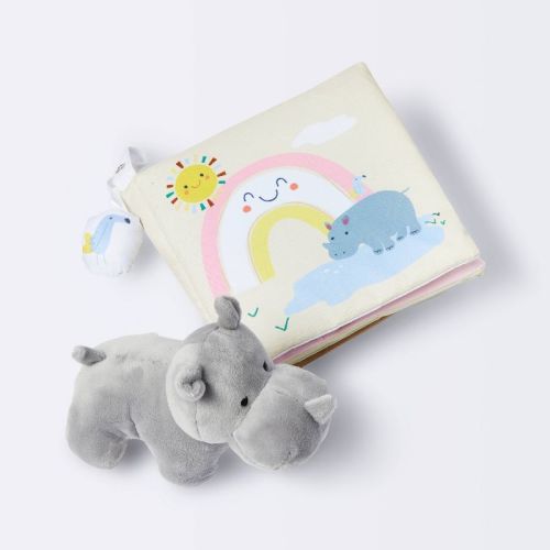 Baby Soft Book And Plush Rhino - Cloud Island™