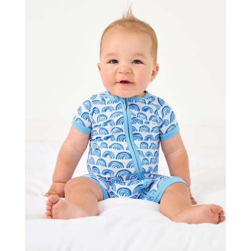Blue Rainbows Shorty Zippy - Little Sleepies