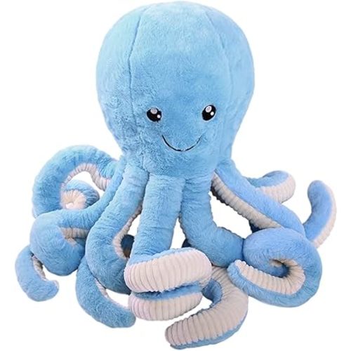 DENTRUN Octopus Stuffed Animals, Giant Octopus Plush Doll Play Toys for Kids Girls Boys Adults Birthday Xmas Halloween Present Stuffed Sea Animals Plushie, 7/16/24/32 Inches, 5 Colors