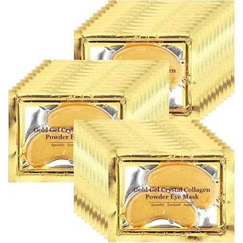 Adofect 30 Paris Under Eye Patches 24k Gold Under Eye Mask for Puffy Eyes and Dark Circles Treatments, Under Eye Bags Treatment Collagen Gel Pads for Beauty & Personal Care, Gold