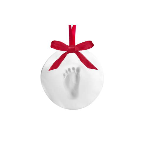 Little Pear by Pearhead Babys Handprint or Footprint Ornament Kit, No-Bake DIY Clay Impression