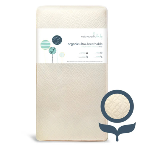 Organic Breathable Ultra Baby Crib Mattress (2-Stage)