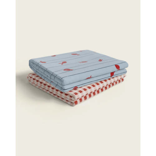 Riverside Picnic Cotton Crib Sheet Set | Baby Bedding | Nestig