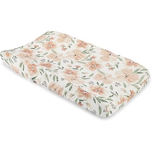 Parker Quilted Floral Change Pad Cover
