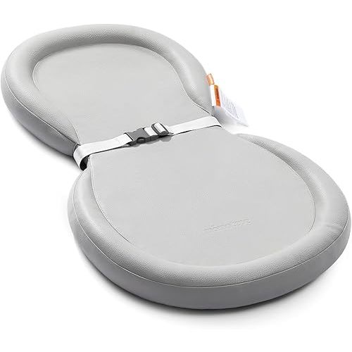Baby Changing Pad, Soft, Foldable Leather Diaper Changing Pad, Contoured Changing Table Pads for Dresser, Waterproof & Non-Slip Wipeable, 30"X19",Gray