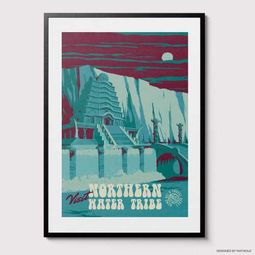 Visit Water Palace Poster - Anime Gift, 2000s Nostalgia, Retro Illustration, Best Anime Gift Ever