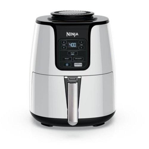 Ninja 4Qt Air Fryer, Nonstick Basket with Crisper Plate, 1550 Watts, White