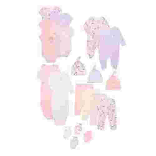 Garanimals Newborn Baby Girl Shower Gift Set, Newborn-9 Months, 20-Piece
