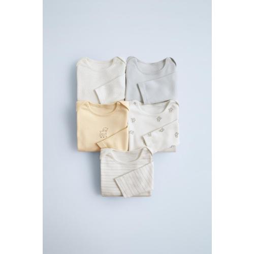 FIVE-PACK OF LAMB BODYSUITS - Ecru | ZARA United States