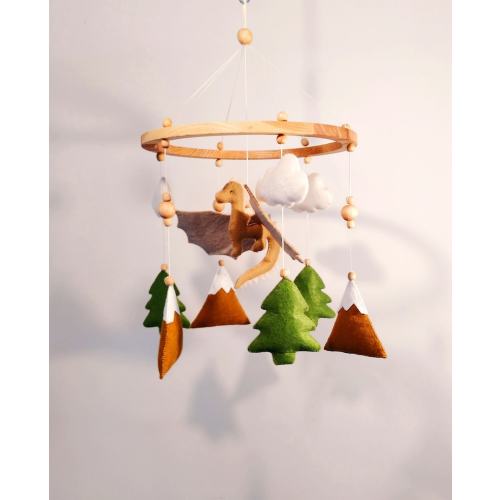 Dragon Baby Mobile- Brown