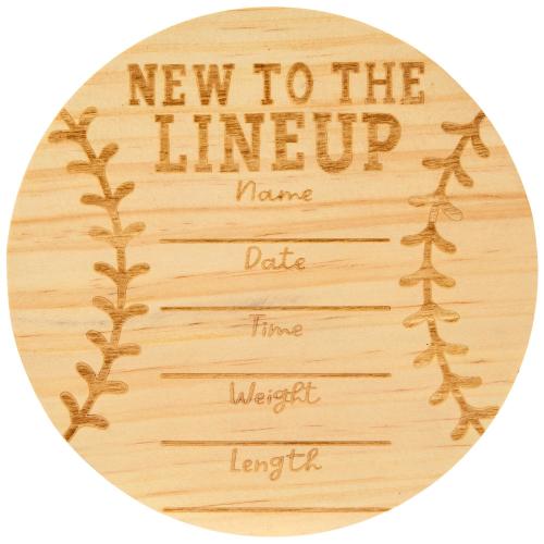 Baseball Birth Announcement Wood Wall Decor