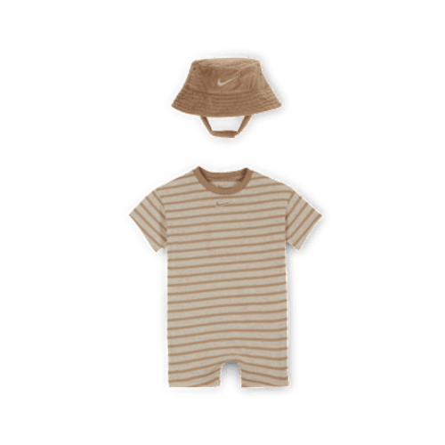 Nike Baby (12-24M) Short Sleeve Romper with Bucket Hat