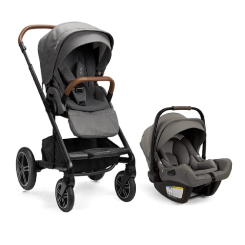 Nuna MIXX Next + PIPA Aire RX Infant Car Seat Travel System  - Granite