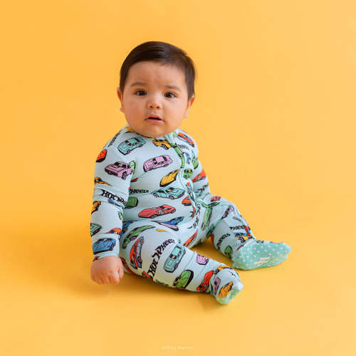 Retro Hot Wheels™ Footie Zippered One Piece