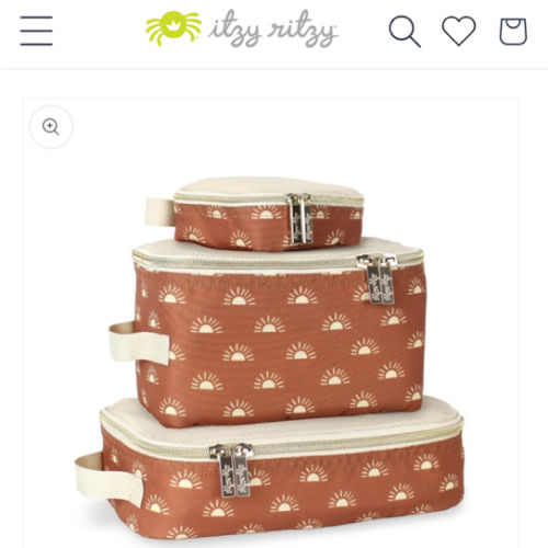 Packing Cubes | Itzy Ritzy ® | Travel & Storage Solutions Terracotta Sunrise