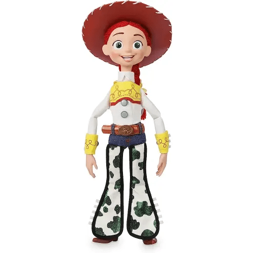 DISNEY Store Official Jessie Interactive Talking Action Figure from Toy Story, 15 Inches, Features 10+ English Phrases & Sounds, Interacts with Other Figures, Removable Hat, Ages 3+