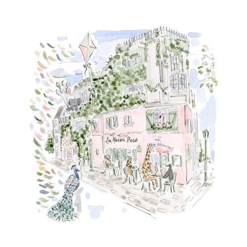Peacock in Paris Print