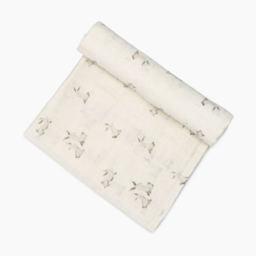 Crane Baby Avery Organic Cotton Single Swaddle - Bunny