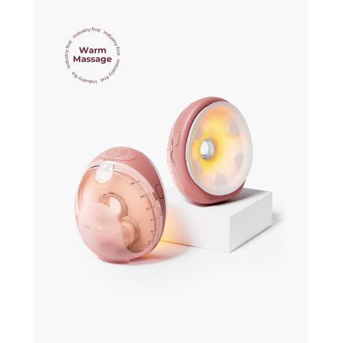 Momcozy W1 Warm-Massage Breast Pump | Wearable, Heated & Cordless