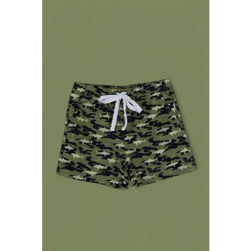 CAMO SHARK BOY'S DREAM SWIM TRUNKS – August + Willow