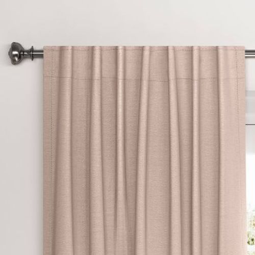 50"x84" Blackout Velvet Window Curtain Panel Cream - Threshold™