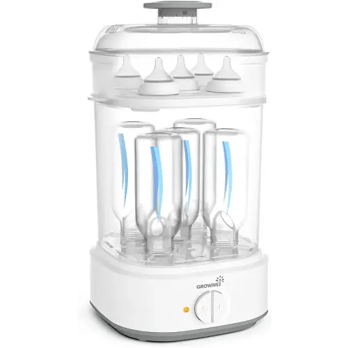 Bottle Sterilizer, Baby Bottle Steam Sterilizer, Electric Baby Bottle Sanitizer with Timer for Baby Bottles, Pacifiers, Pump Parts
