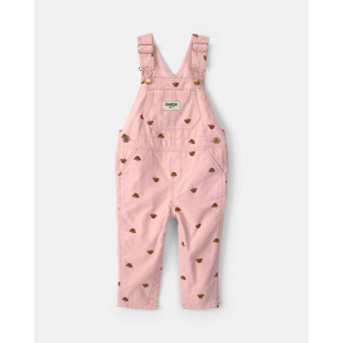 Baby Girl Bear Corduroy Overalls - Pink - OshKosh B'gosh | Carter's