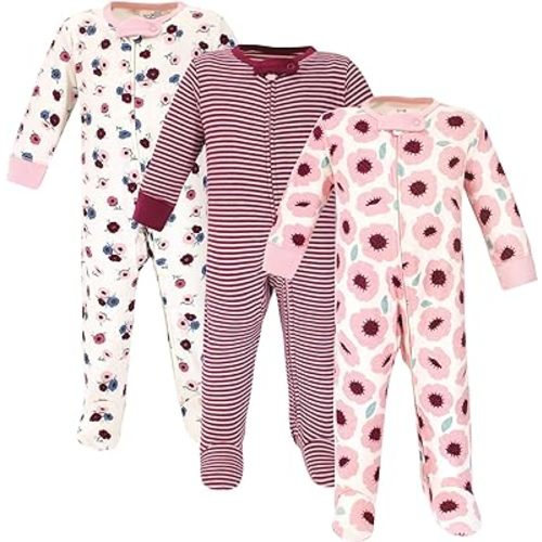 Touched by Nature Baby Girls' Organic Cotton Sleep and Play