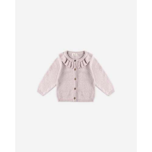 Ruffle Collar Cardigan || Lilac – Quincy Mae