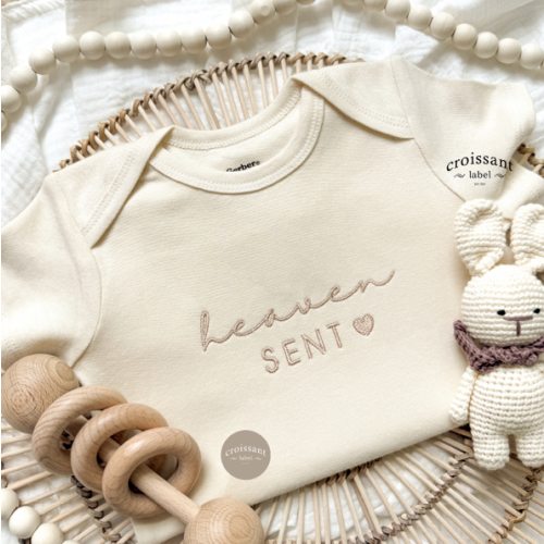 Heaven Sent Embroidered Pregnancy Announcement Baby Onesies® - Etsy
