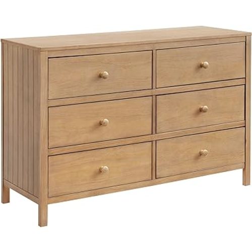Soho Baby Everlee 6 Drawer Dresser, Honey Wood
