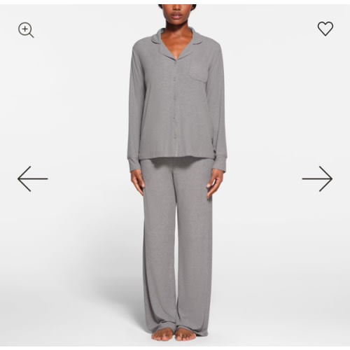 SOFT LOUNGE SLEEP SET | HEATHER GREY