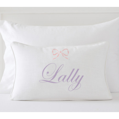 Bow Icon Personalized Pillow Cover