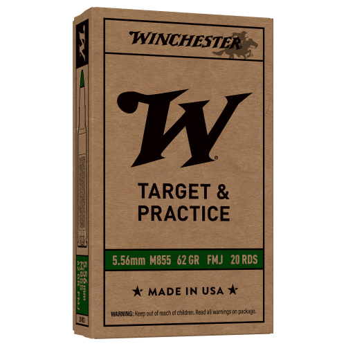 Winchester M855 Green Tip 5.56x45mm NATO 62 Grain FMJ Centerfire Rifle Ammo | Cabela's