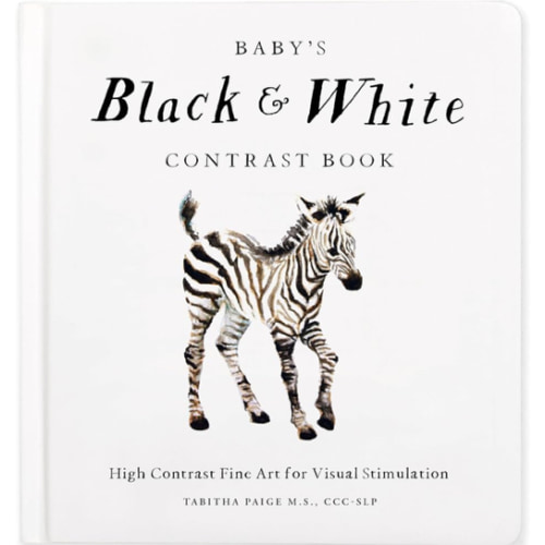 Baby's Black and White Contrast Book: High-Contrast Art for Visual Stimulation at Tummy Time (Our Little Adventures Series)
