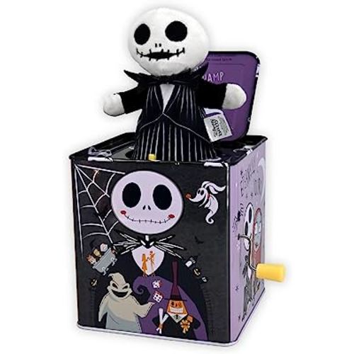 KIDS PREFERRED Disney Baby The Nightmare Before Christmas Jack Skellington Classic Jack in The Box Musical Toys for Babies and Toddlers, 5 Inches