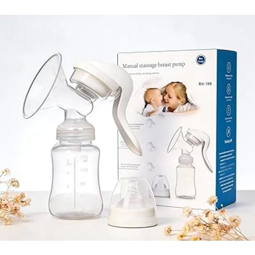 Manual Breast Pump for Breastfeeding, Small Portable Manual Breast Milk Catcher Baby Feeding Pumps & Accessories