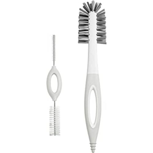 Boon Trip Double Sided Baby Bottle Brushes - Gray