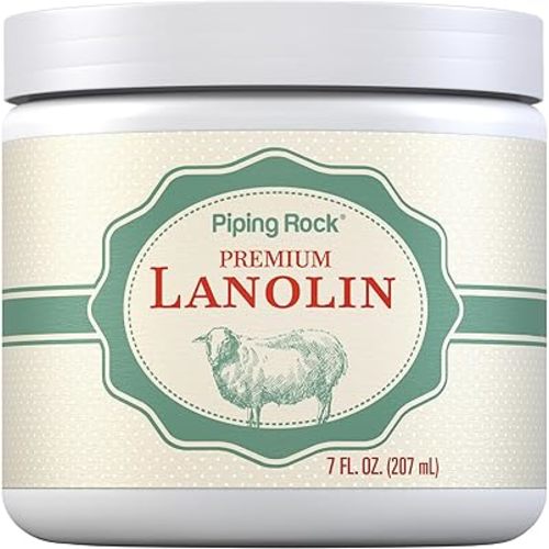 Piping Rock Lanolin Nipple Balm | 7 fl oz | Pure Skin Ointment | Soothing Cream