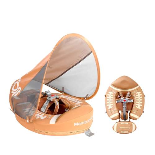 Mambobaby Pool Float American Football with Canopy
