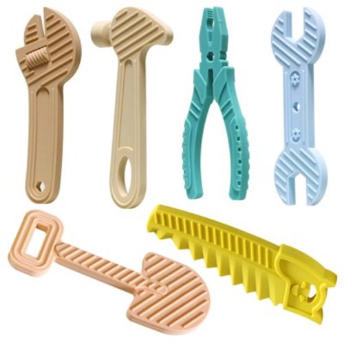 Silicone Repair Tool Teething Toys for Baby 6+ Month, Sensory Teether Toys for Toddler Boy and Girl