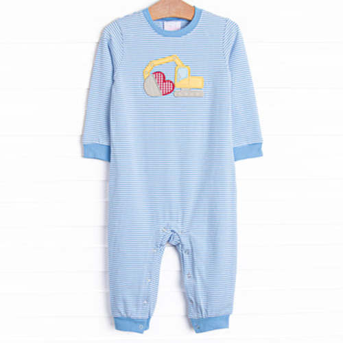 Scoop of Love Applique Romper, Blue – Stitchy Fish