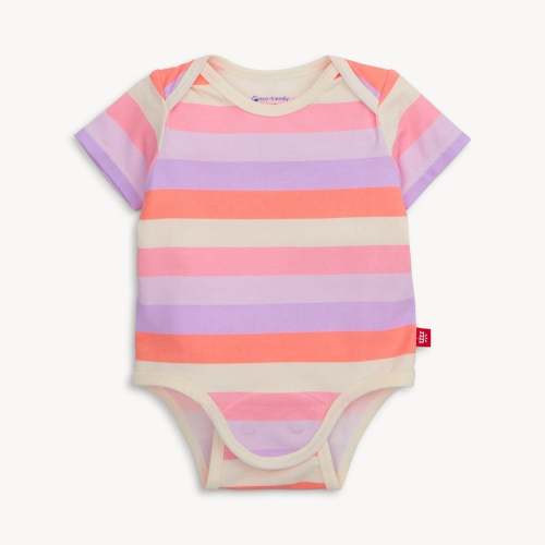 pink stripe cloudstretch™ magnetic tiny tornado bodysuit – Magnetic Me