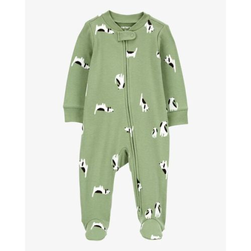 Baby Dog 2-Way Zip Cotton Sleep & Play Pajamas - Carter's | Carter's
